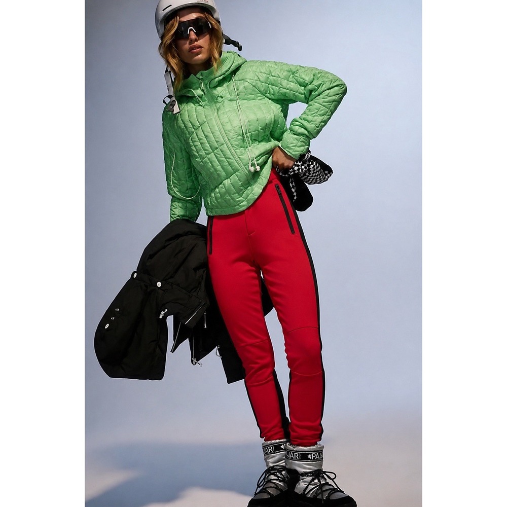 NEW Free People Movement Chill Factor Leggings WOMENS Size M WINTER SKI Red